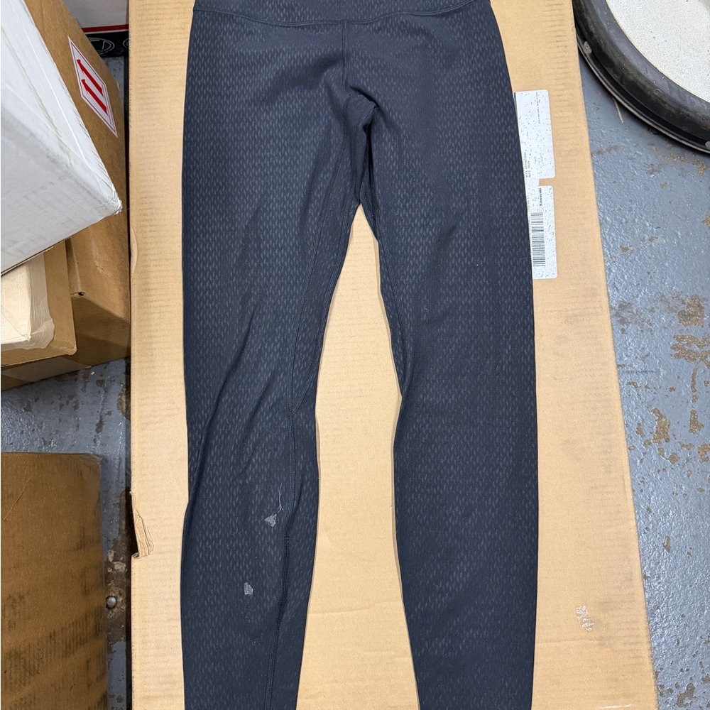 Black Patterned Leggings LuluLemon